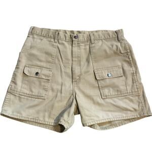 Vintage hiking camping shorts beige size large
